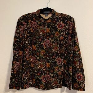 Vintage retro floral jacket
